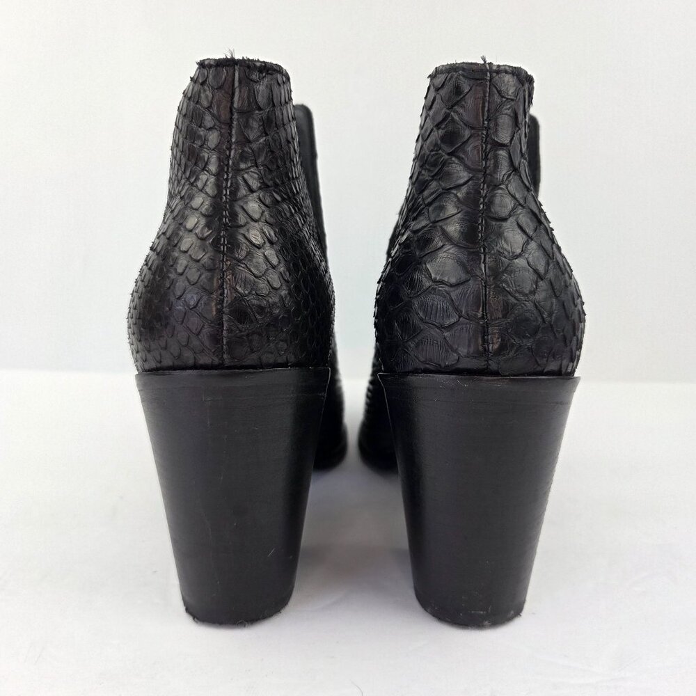 Lucchese Alma Exotic Black Python Vamp Leather An… - image 6